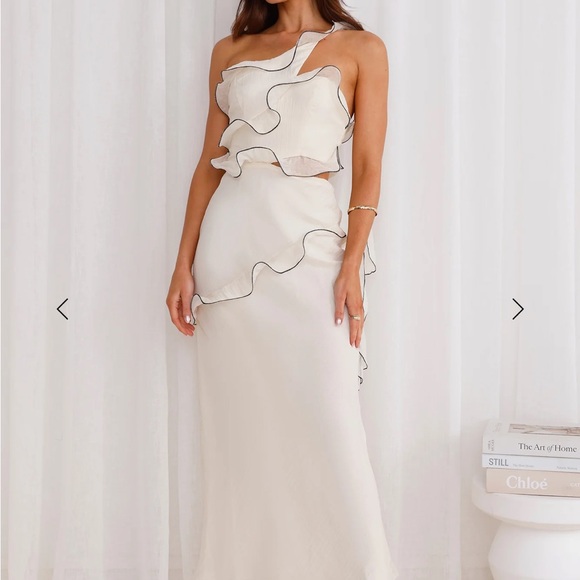 Hello Molly White Ruffle Dress - Picture 3 of 5